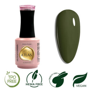 Vernis Semi-Permanent Atlas – Green Forest - 15mL - Sans TPO
