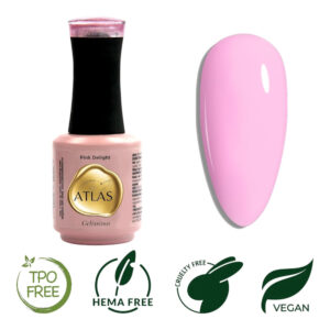 Vernis Semi-Permanent Atlas – Pink Delight - 15mL - Sans TPO