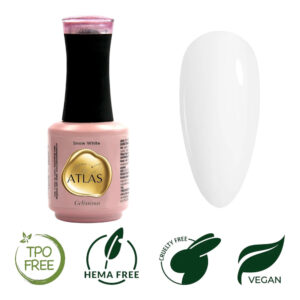 Vernis Semi-Permanent Atlas – Snow White - 15mL - Sans TPO